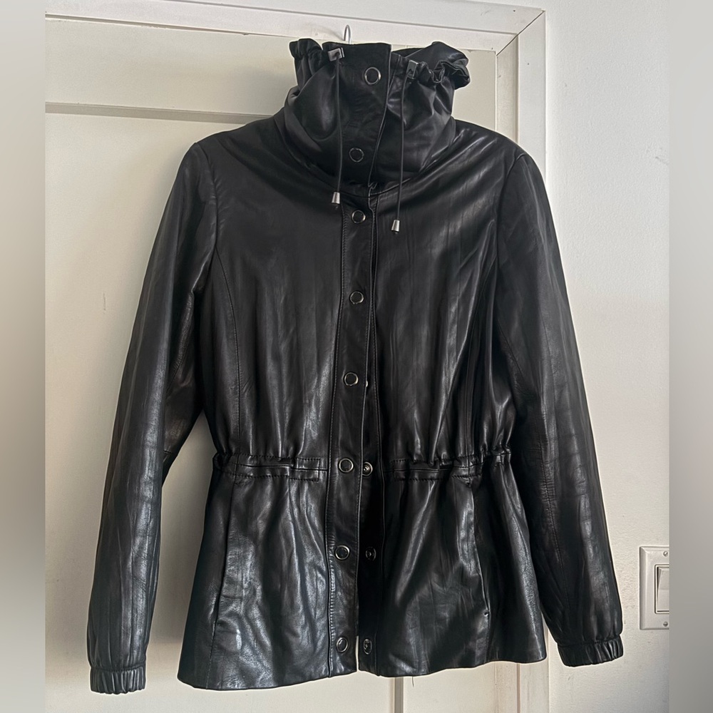 Women's Black Leather Jacket